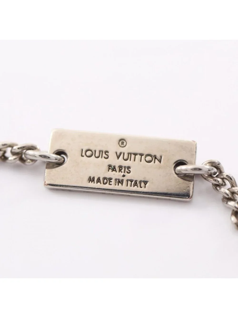 Louis Vuitton Necklace Locket Monogram Silver